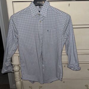 Southern Checkered Shirt in Blue and White